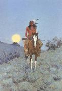 Frederic Remington The Outlier (mk43) oil painting picture wholesale